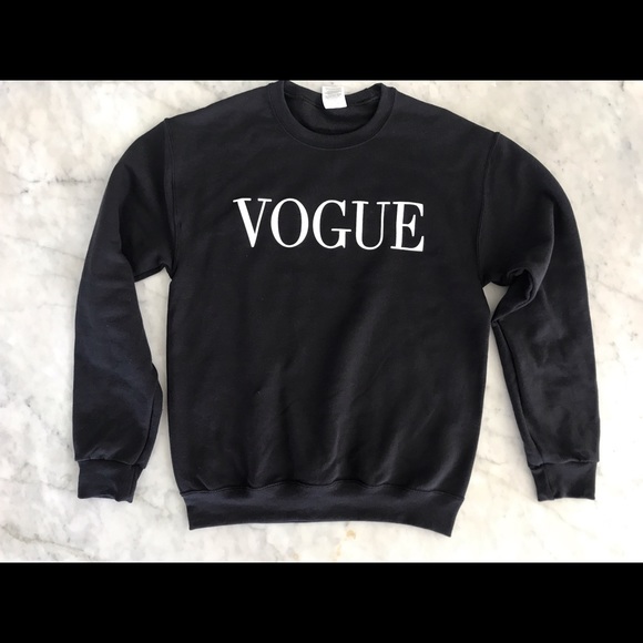 black vogue sweatshirt